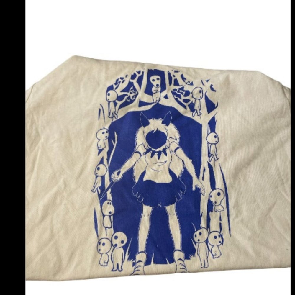 Princess Mononoke san sihoulette kodama tee t-shirt shirt a246 ladies m
